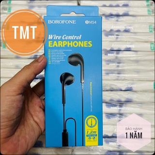Tai nghe nhét tai BOROFONE BM54 có mic đàm thoại, dây dài 1.2m, Jack cắm 3.5mm - CHÍNH HÃNG