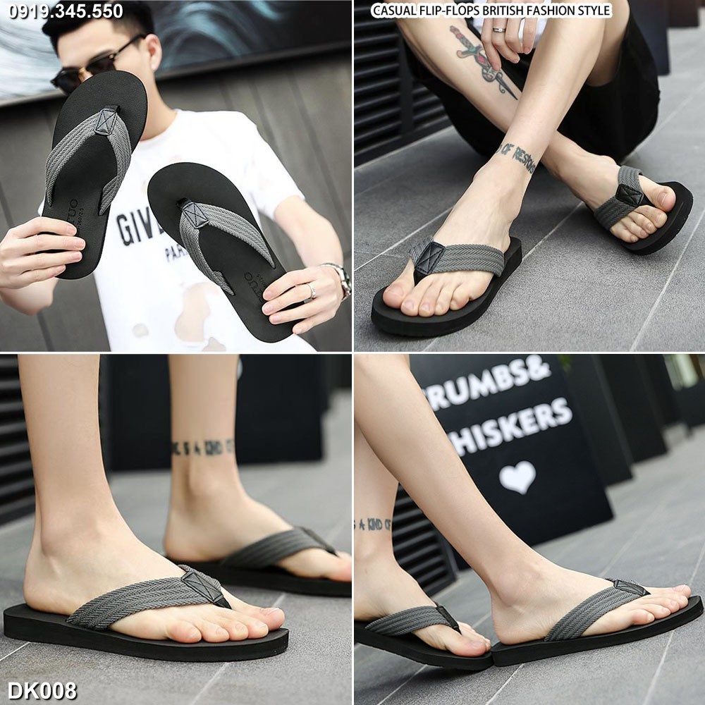 Dép tông-kẹp-xỏ ngón (flip-flops) nam big size cỡ lớn 44 45 46 47 48 cho chân to