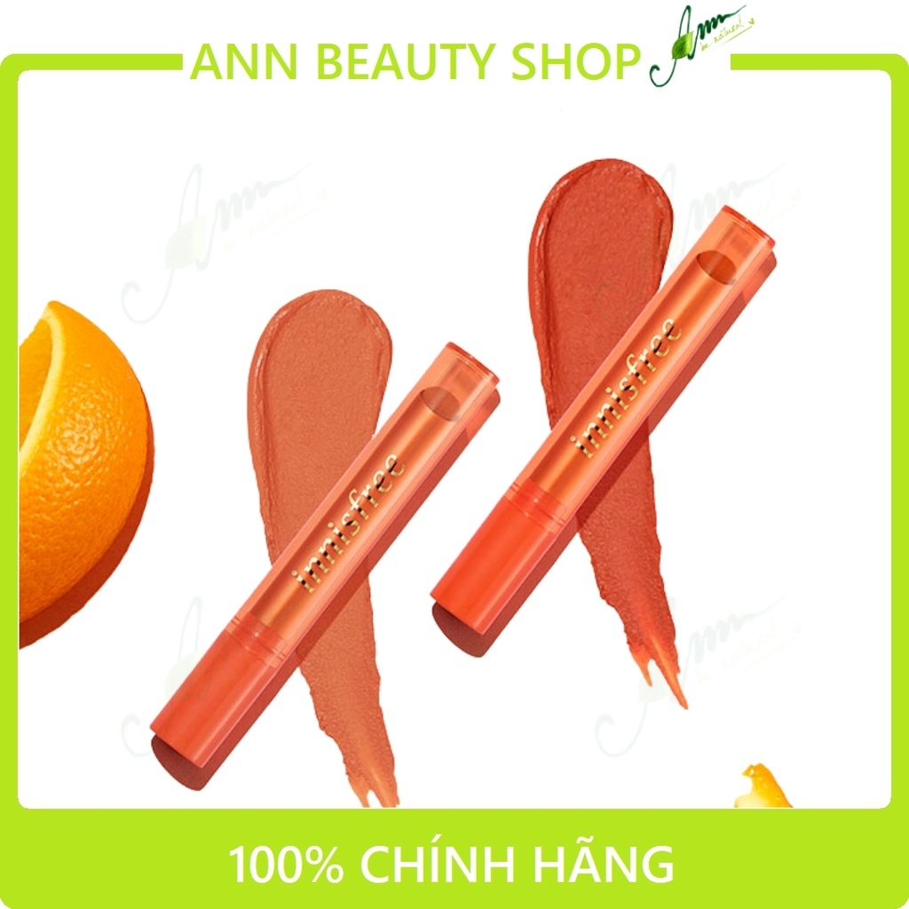 Son Thỏi Lì Mịn Mượt Nhẹ Môi Innisfree Orange Edition Smudge Blur Lipstick 0.95g [Phiên bản giới hạn]