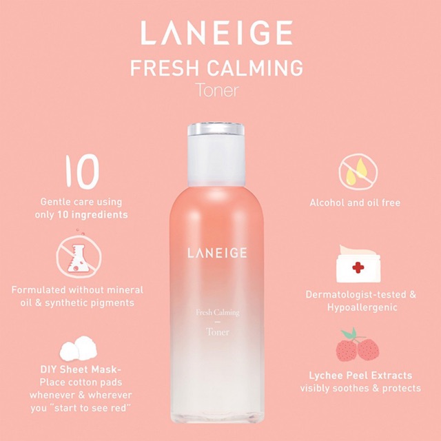 Nước Hoa Hồng Laneige Fresh Calming 50ml