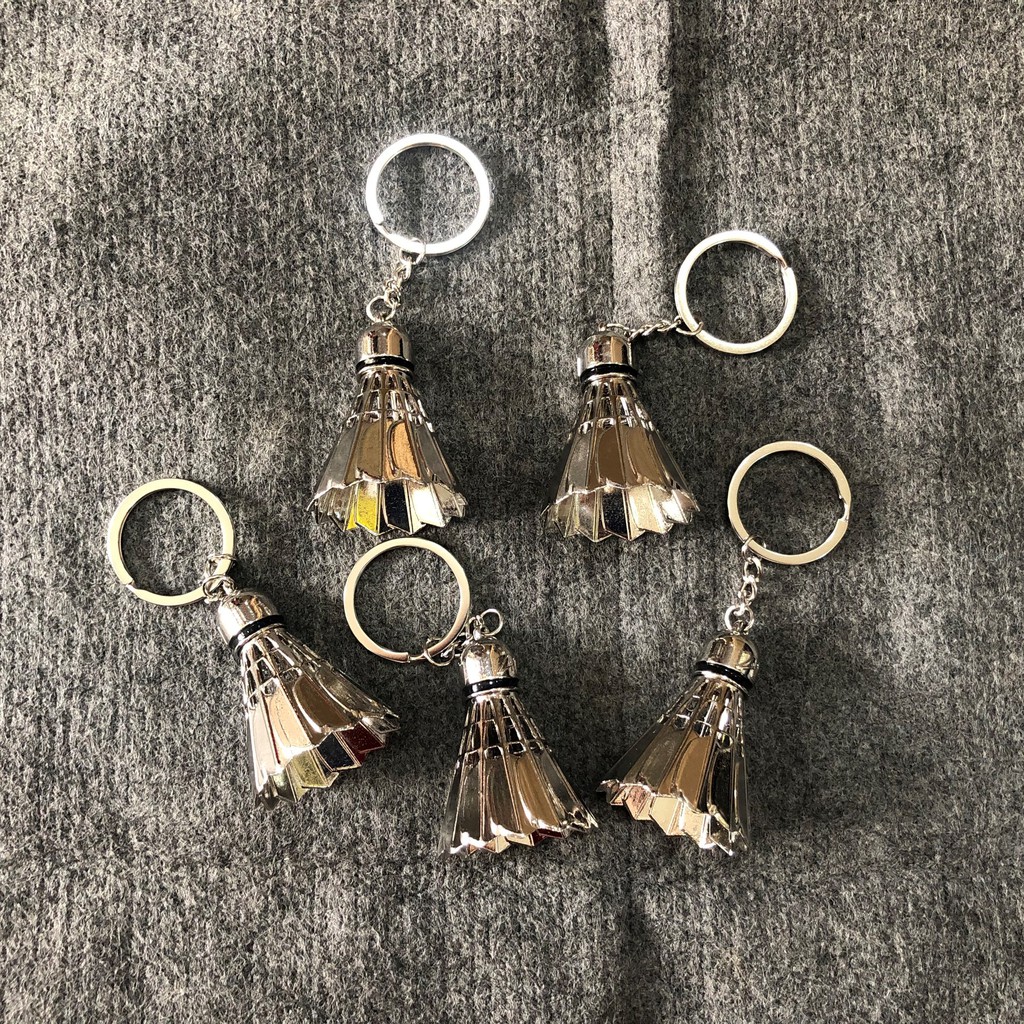 Móc khóa hình trái cầu, phụ kiện quà tặng thời trang dành cho người chơi cầu lông, hàng đẹp chuẩn