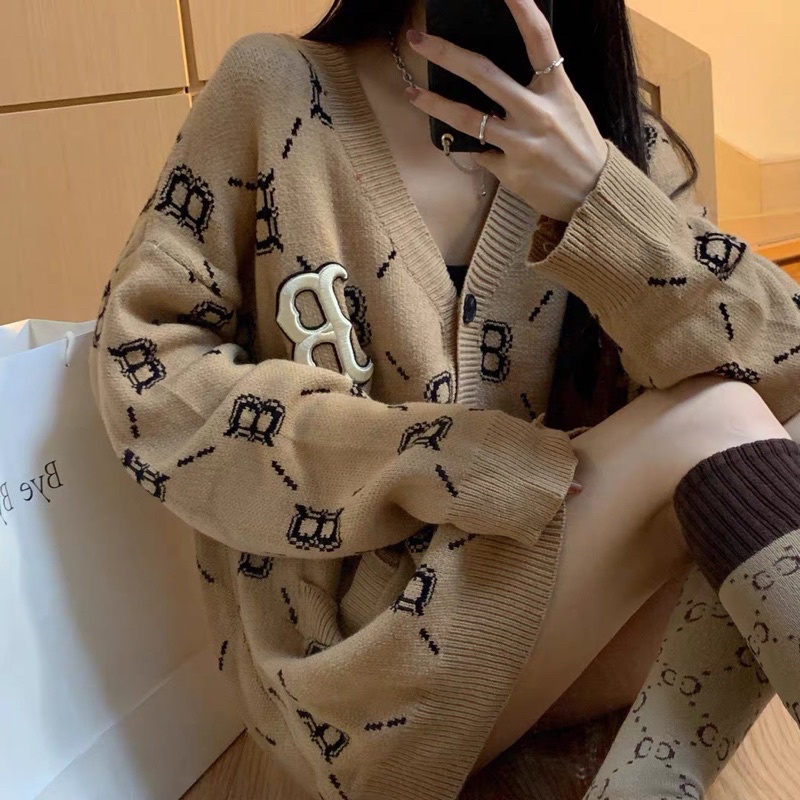 Áo khoác cadigan M L B hot trend dành cho nữ mùa thu đông