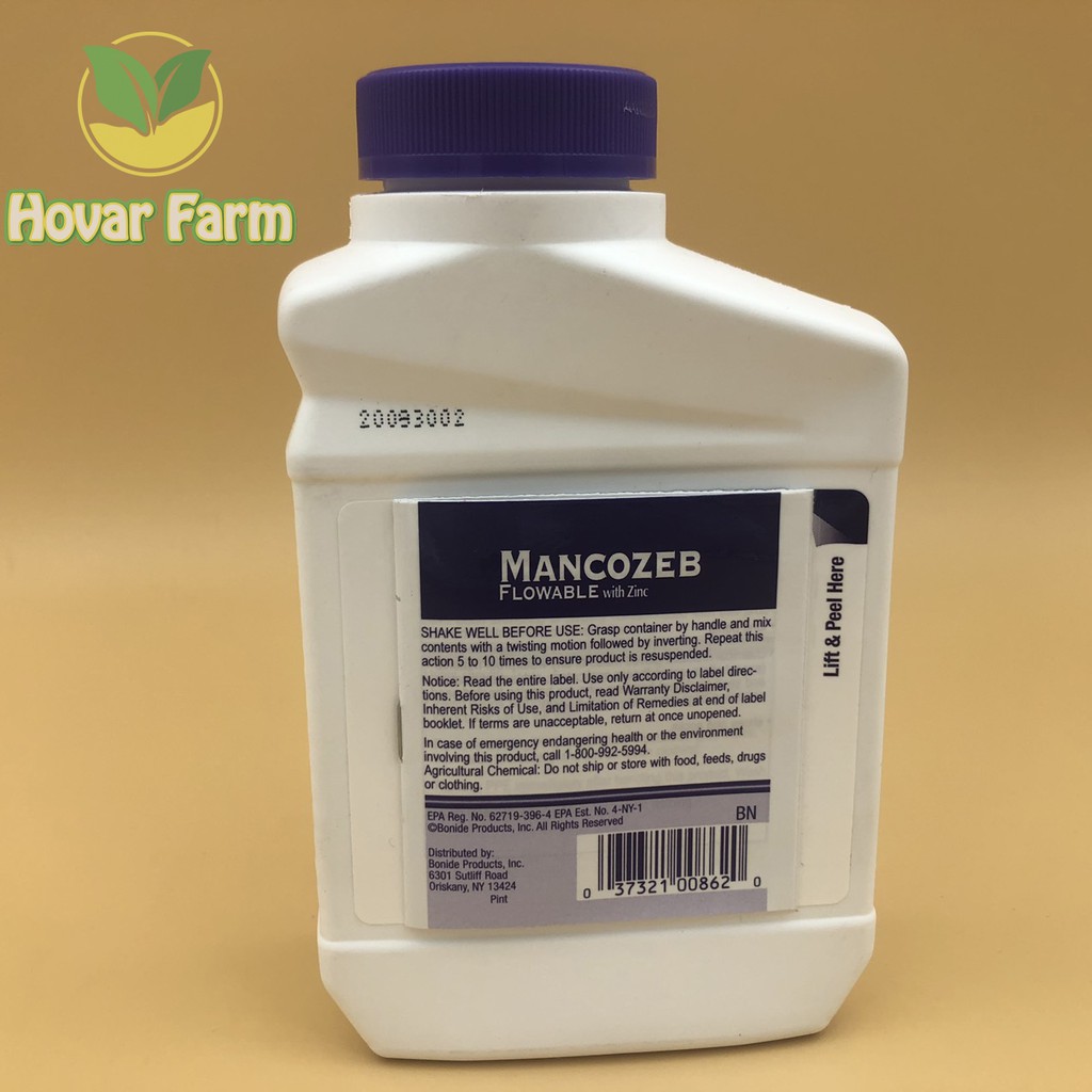Thuốc trừ nấm bệnh cây trồng, hoa lan Mancozeb - 473ml (Hàng Nhập Mỹ)