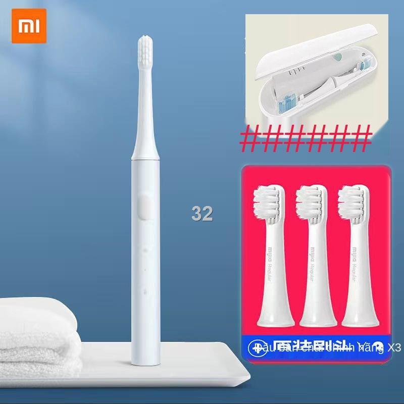 > Bàn chải đánh răng điện Xiaomi T100 tự động Mijia Sonic có thể sạc lại cho trẻ em cặp đôi học sinh thông minh chống th