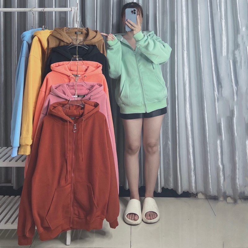 áo khoác nỉ bông UNISEX Freesize Trơn 8 Màu - M597