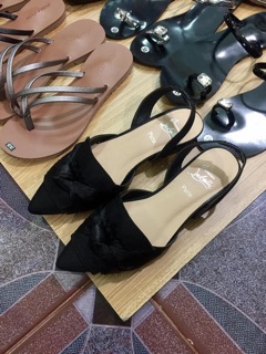 Giày bệt lụa Louboutin siêu đẹp