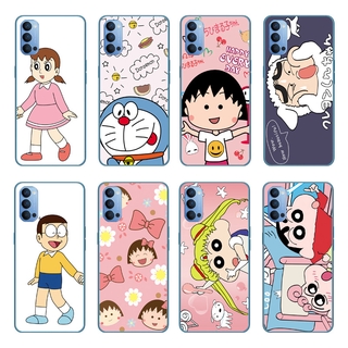 Ốp điện thoại TPU mềm hình Doraemon cho OPPO A12/A53 2020/Realme V5/C15/C12/C11
