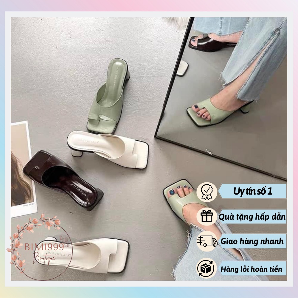 Dép Da Sỏ Ngón Cao 5p Hàng Quảng Châu Cao Cấp Sale Dư size 39 Hết Không Về Thêm Hàng