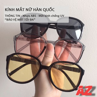 Kính mát nữ Hàn Quốc, kính mắt nữ gọng tròn chống tia UV 3 màu