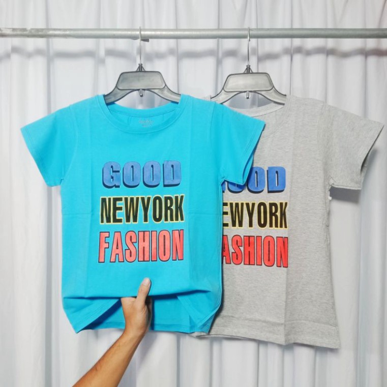 Áo Thun Bé Trai Size Đại Màu Đen Xám Xanh In Chữ GOOD style Hàn Quốc