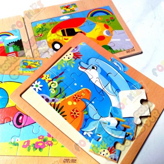 Combo 10 tranh puzzle 12 mảnh giúp bé rèn luyện tư duy