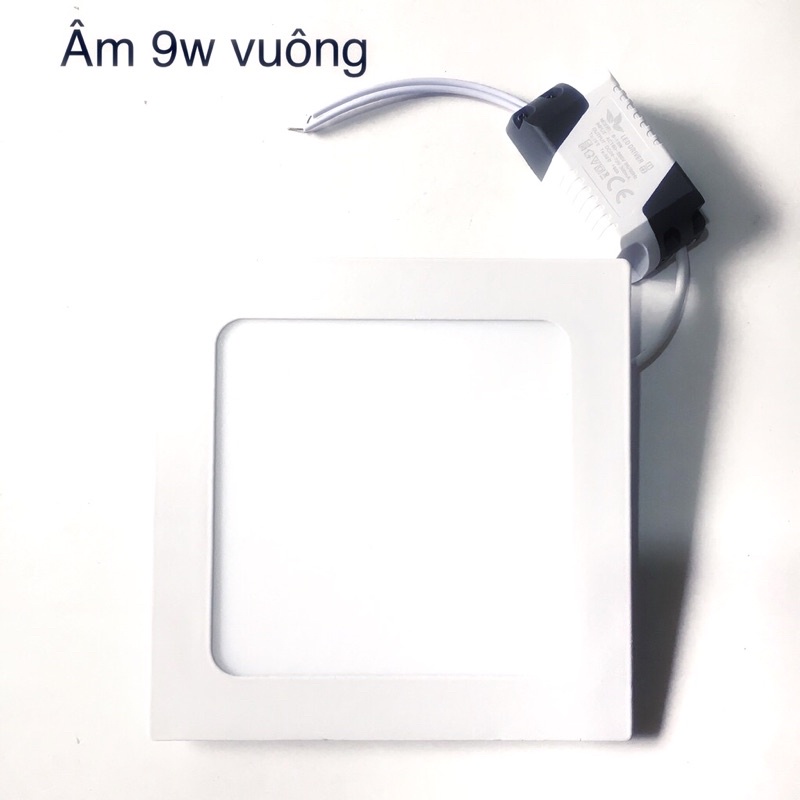 Đèn led âm trần 9w 12w 6w thạch cao tốt, đèn led trần nhà 3 màu