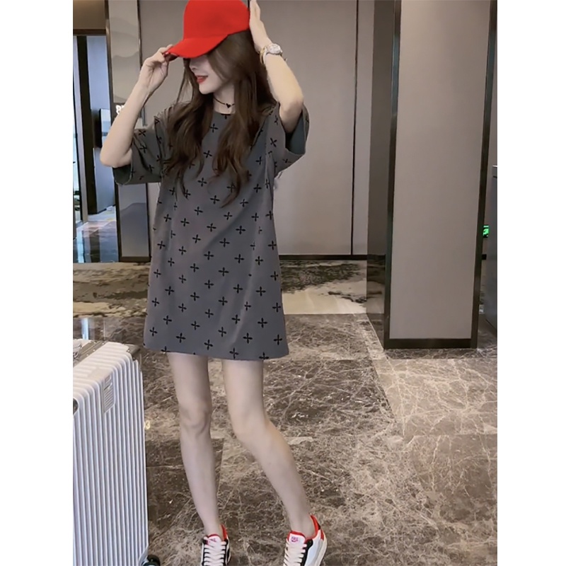 Áo thun nữ NRVP tay ngắn dáng rộng phong cách Hàn Quốc thời trang