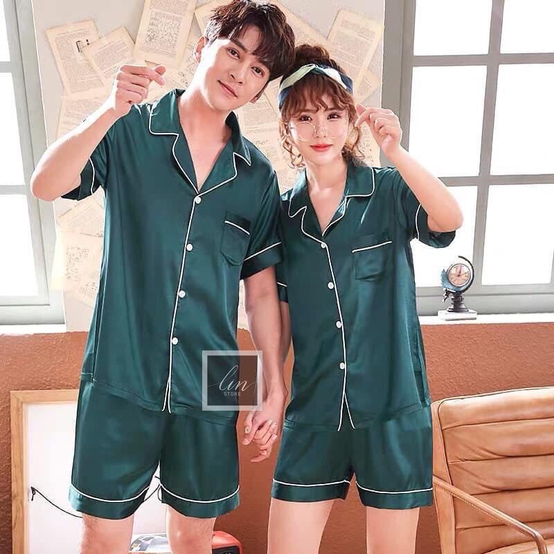 Set Bộ Pijama Lụa Dáng Rộng Oversize Siêu Hot
