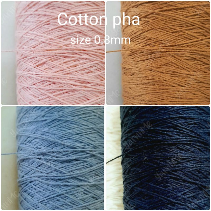 (06/04) Sợi cotton tổng hợp, sợi acrylic loại se sẵn mềm, bóng