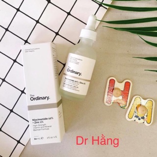 The Ordinary serum Niacinamid 10% + Zin C 1%  giảm mụn, giảm thâm mụn  , se lỗ chân lông