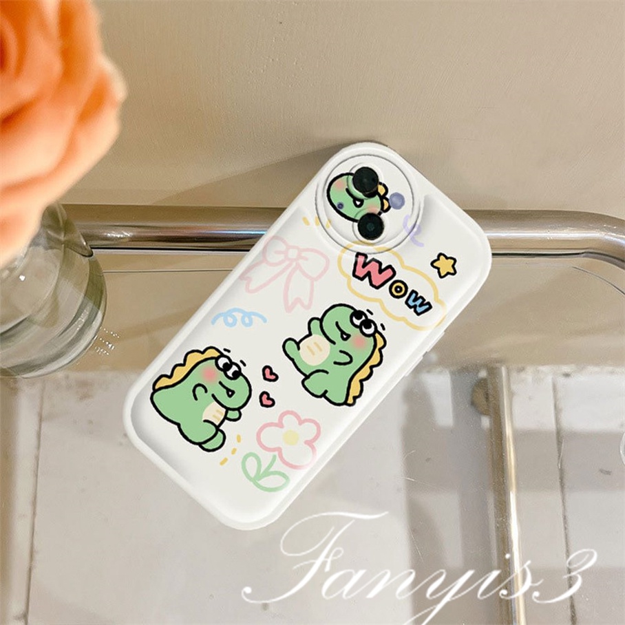 Ốp Điện Thoại TPU Mềm Họa Tiết Khủng Long Hoạt Hình Cho iPhone 14 13 12 11 Pro Max X XR Xs Max 8 7 6 6s Plus SE 2020