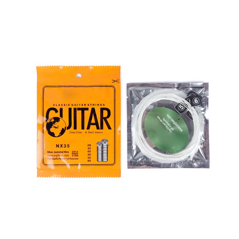 Set 6 Dây Đàn Guitar Cổ Điển Bằng Nilon Màu Đen