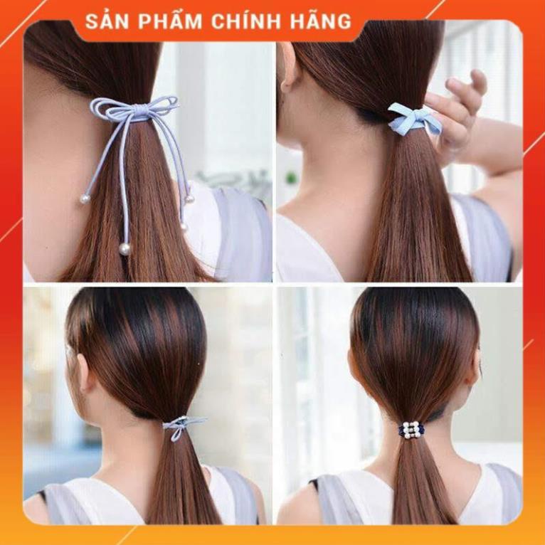 Hôp 12 Thun Cột Tóc Kiểu Hàn Quốc Cực Xinh
