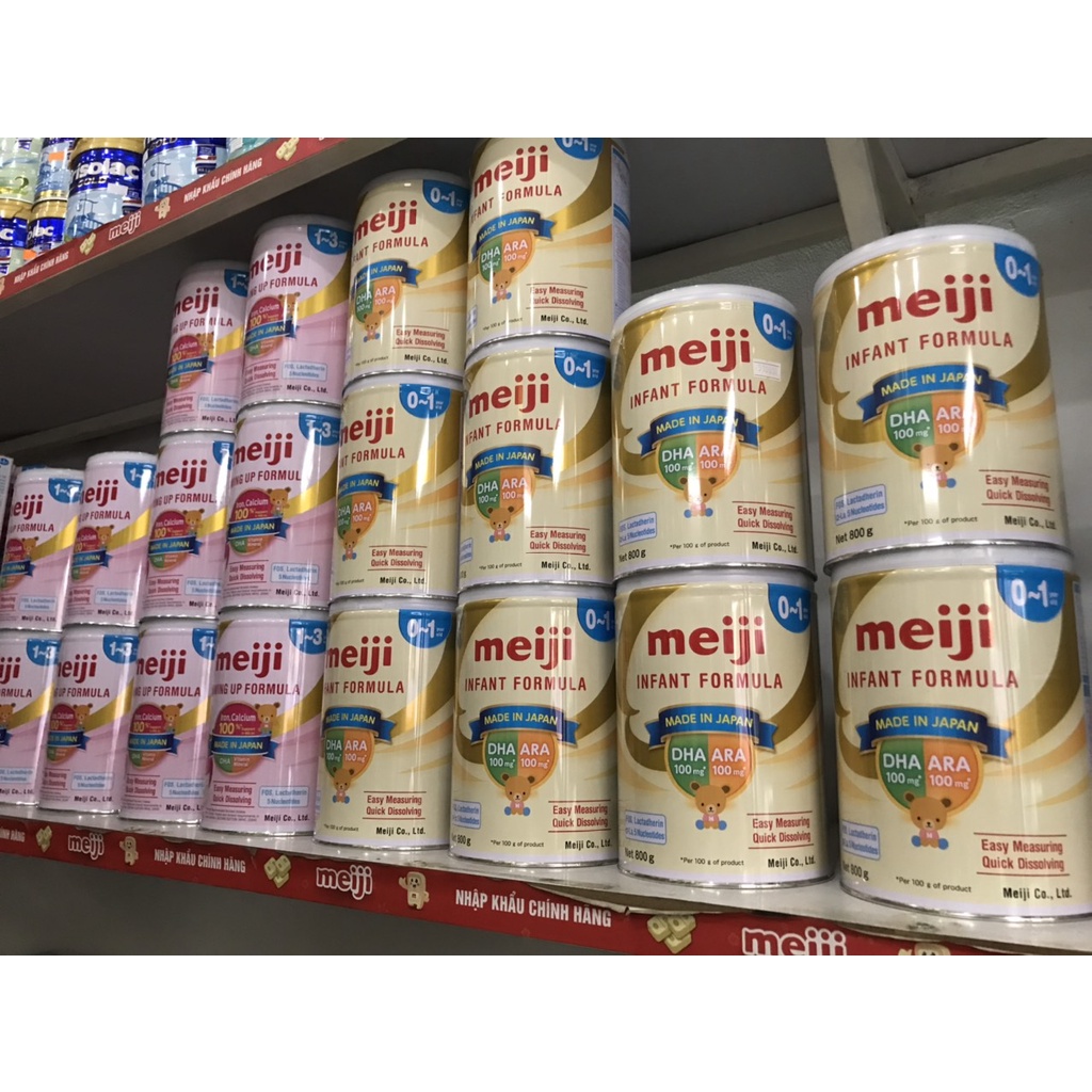 SỮA MEIJI 0/3, 800G VÀ meiji thanh 400G, 3-10 tuổi xé đai