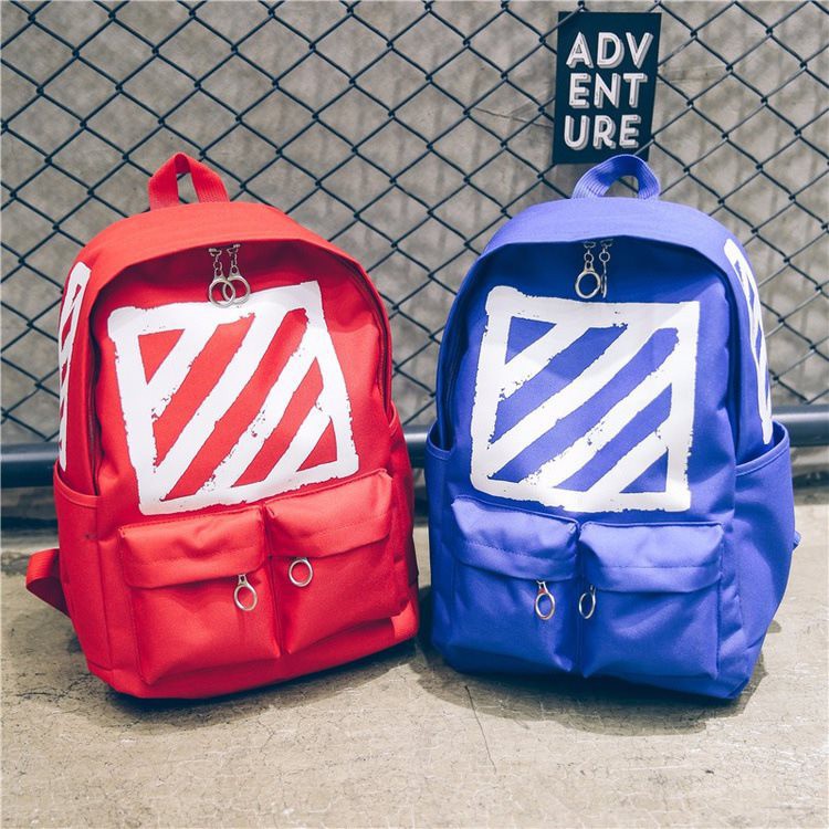 [🔥SALE]⚡️[Cao Cấp] Ba Lô Thời Trang Nam Nữ Off White Brushed Diagonals Backpack