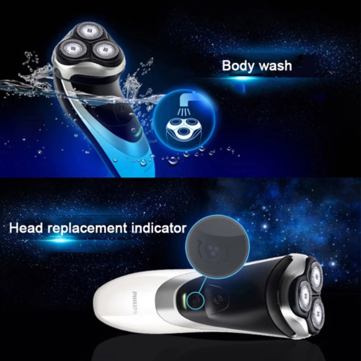 Máy cạo râu khô và ướt Philips PowerTouch Plus PT786 Electric Shaver ComfortCut Blade System Flexing heads