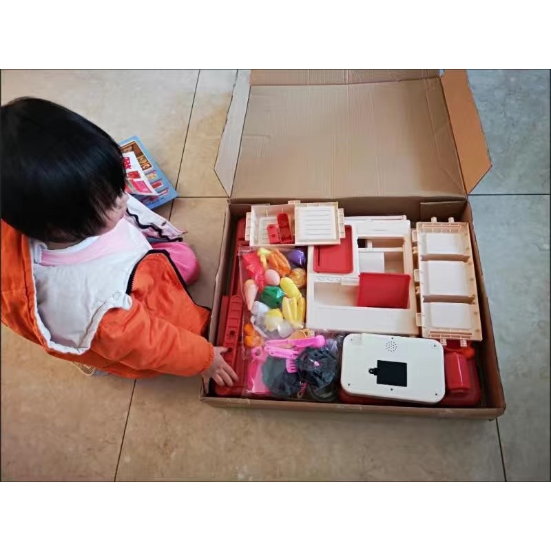 Bộ đồ chơi nấu ăn 2 tầng 43 chi tiết cao 75 cm cho bé