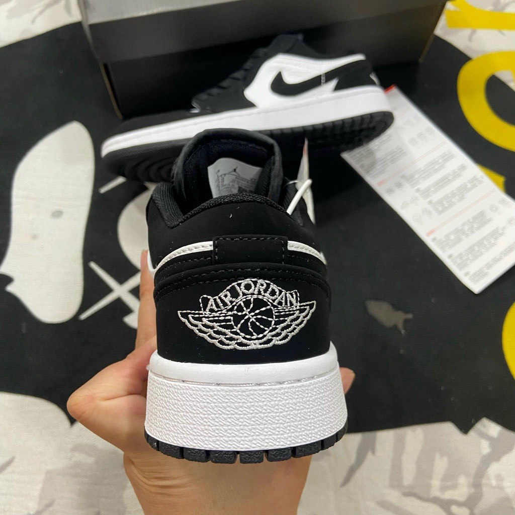 Giày Jordan Cổ Thấp Panda, Giày _Nike Jordan 1 Low 2 Màu Đen Trắng Cực Hot Đủ Size Nam Nữ 36-44