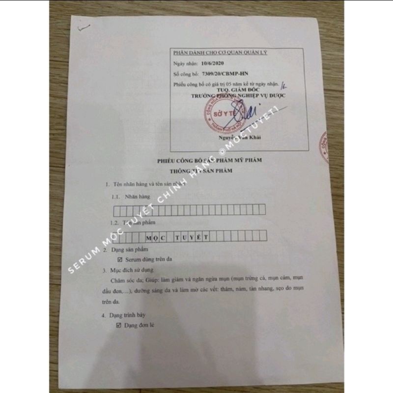 ⭐Serum mộc       tuyết date mới nhất⭐