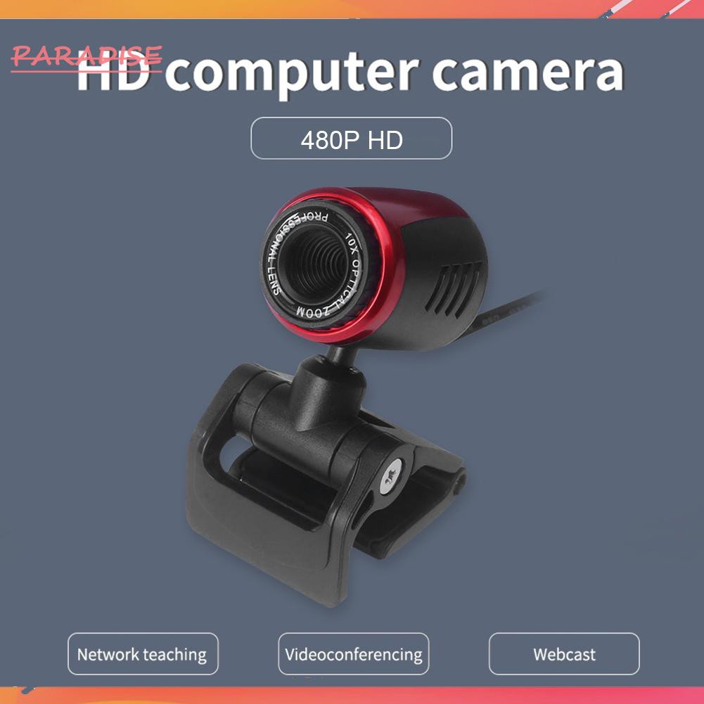 Webcam Hd Kèm Micro 480p Usb Có Kẹp Gắn Máy Tính