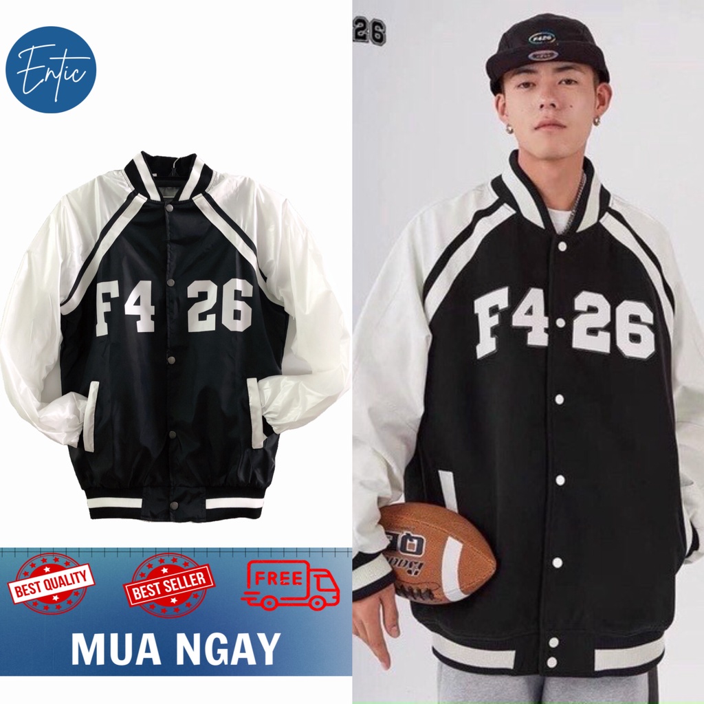 Áo Khoác Bomber Unisex Vải Dù Phong Cách Hàn Quốc Chất Đẹp [Kèm Ảnh Thật]