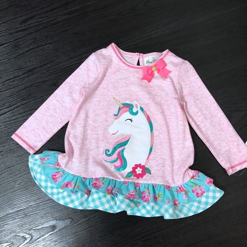 Bộ quần áo bé gái RE 2-7 tuổi  Sét đồ bé gái cotton mềm xuất dư 0222