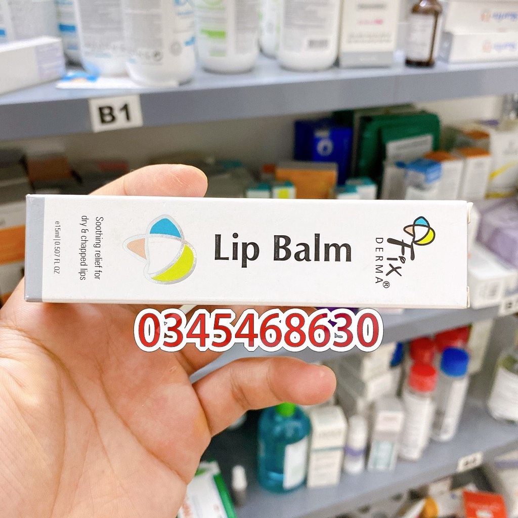 Son Dưỡng Môi Mềm Mượt Chống Khô Và Nứt Nẻ Chứa Vitamin E, C Fixderma LIP BALM – 15ml