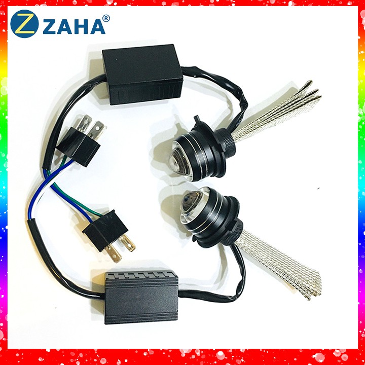 Đèn Pha Led RUBY Zaha Bi Cầu Mini 2 Mầu Đuôi Công Chuyên Ô Tô Xe Máy 2022