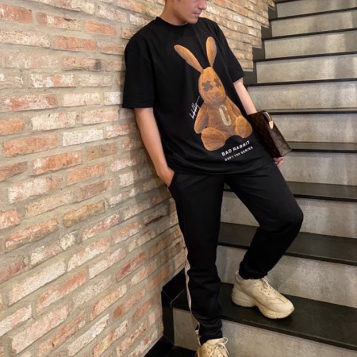 Áo Phông Nữ Form Rộng Dáng Unisex, Áo Thun Tay Lỡ Freesize Chất Cotton Co Dãn 4 Chiều Hình Gấu | BigBuy360 - bigbuy360.vn