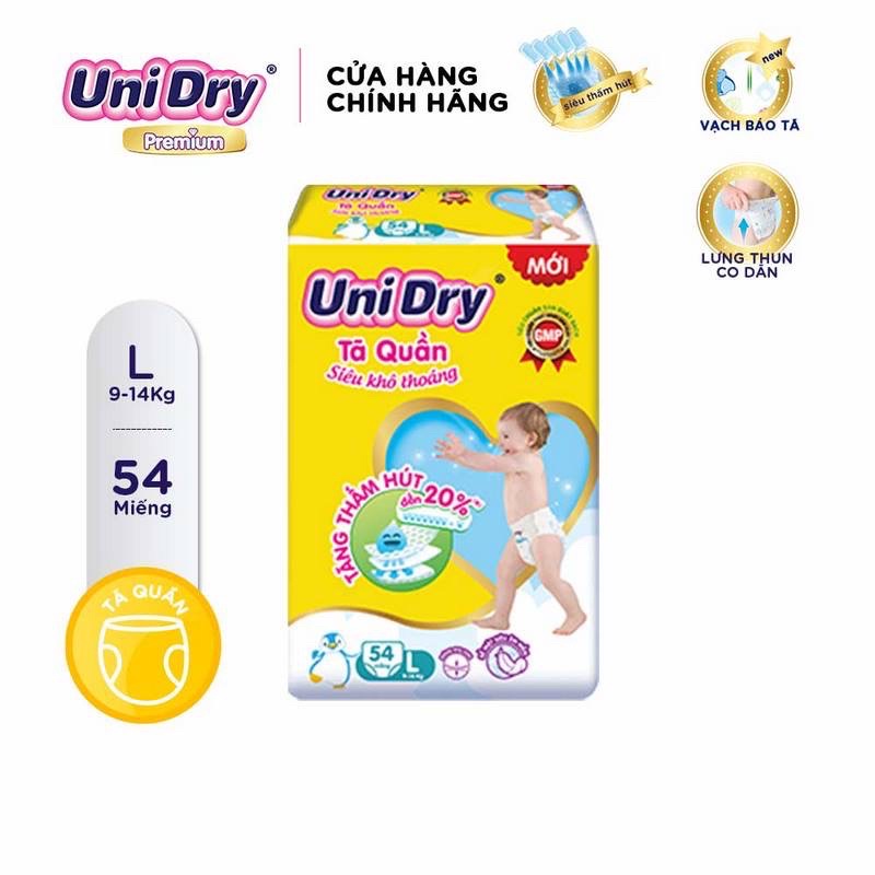 Tả quần unidry M60/L54/XL48/XXL44 (MUA 2 BỊCH TẶNG KHĂN ƯỚT 20 TỜ)