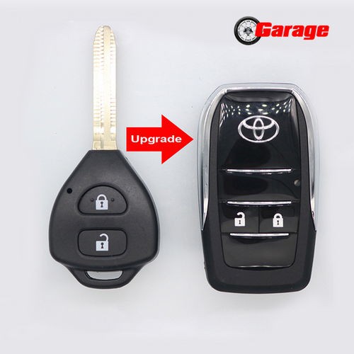 Thay vỏ chìa khóa ô tô Toyota dạng gập, vỏ chìa khóa từ xe Toyota, vỏ chìa khóa remote toyota - TOY636B2