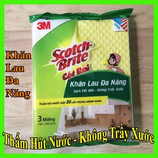 Khăn lau đa năng Scotch Brite (gói 3 cái) , khanlaudanang