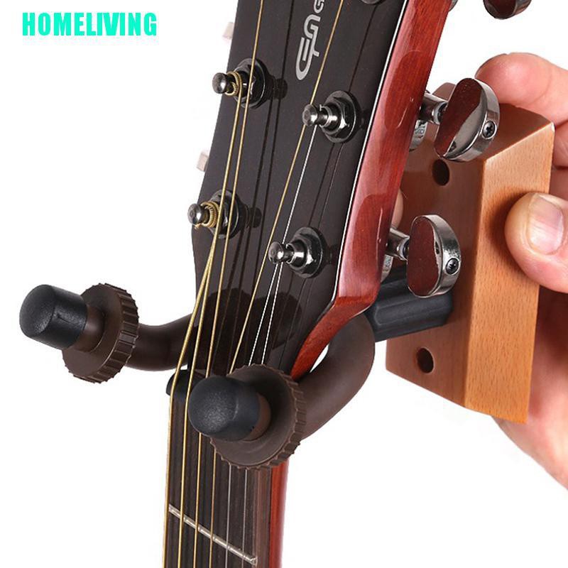 Giá treo đàn guitar bằng gỗ gắn tường tiện lợi