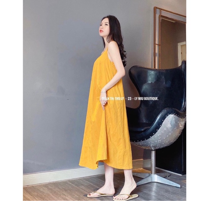 VÁY ĐŨI ĐAN DÂY - ĐẦM XUÔNG CHẤT ĐŨI HÀN DÁNG MAXY DÀI