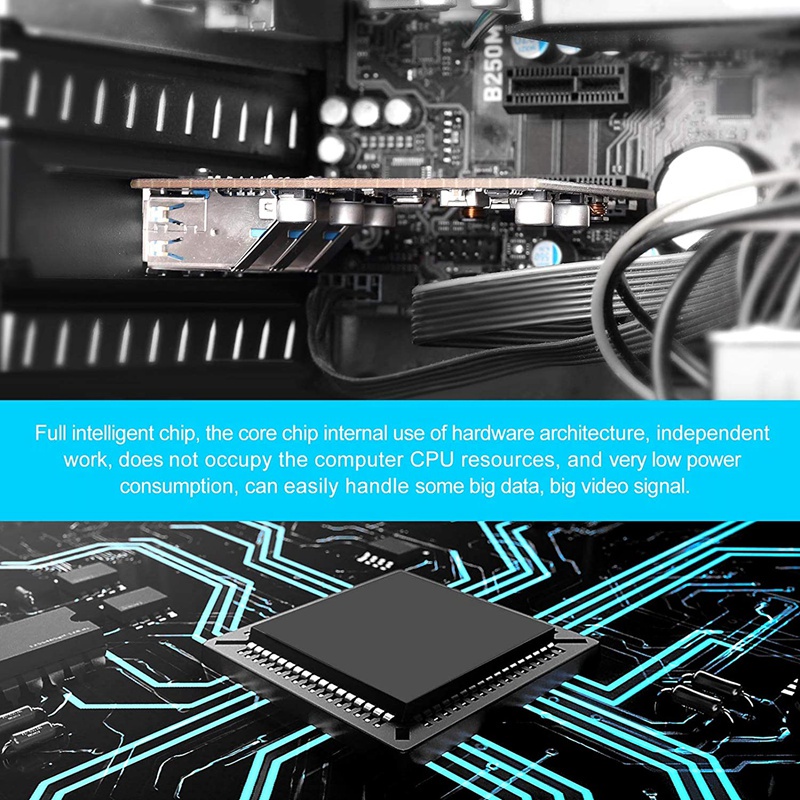 Card Mở Rộng PCI-E Sang USB 3.0 Type C +3 4 Cổng USB 3.0