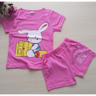 Bộ thun cotton bé gái size 20-40kg