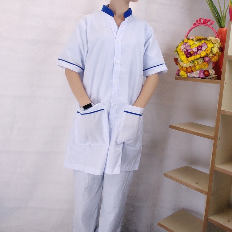 Quần Blouse Trắng Y Tá - Dược Sĩ - Điều Dưỡng Chất Vải Kate Đẹp Quần Blu Cao Cấp