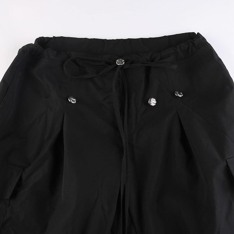 Iamhotty Quần Dài Dáng Rộng Màu Trơn Dáng Ôm Nhẹ Nhàng Phong Cách Lười Biếng Dành Cho Nữ