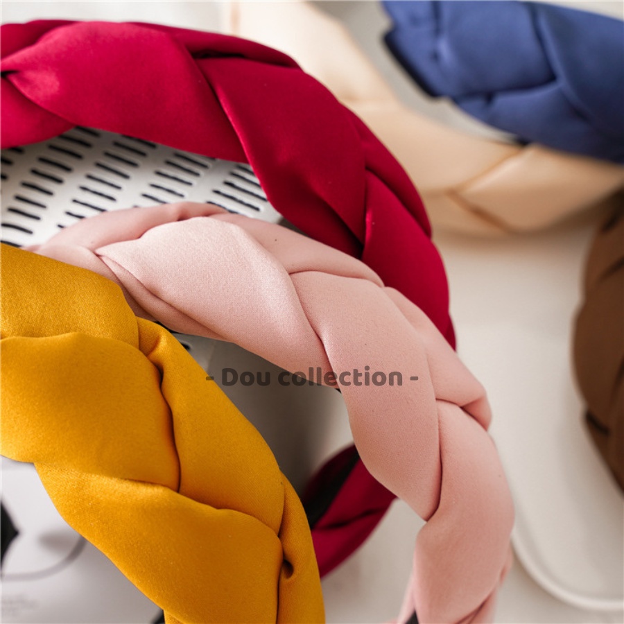 [Nowship2h] Mấn Cài tóc băng đô Turban nữ đẹp lụa satin xoắn bảng to phối với Áo Dài nhiều màu - Handmade - Mã CT017