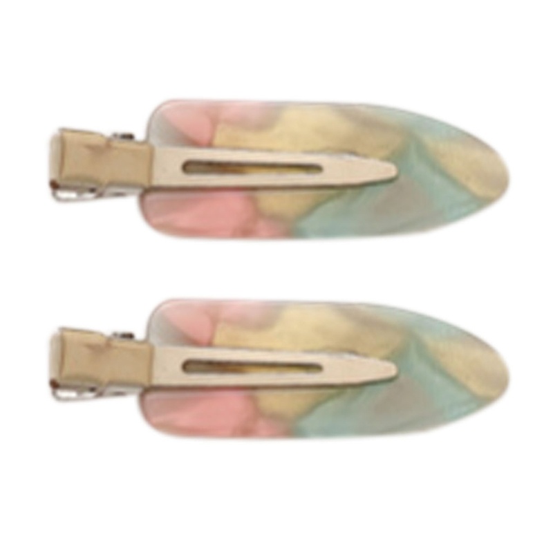 Kẹp Tóc Mỏ Vịt Bằng Acrylic In Họa Tiết Da Báo Thời Trang