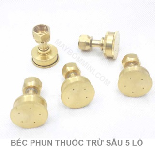 BÉC PHUN THUỐC 5 LỔ KIỂU THẲNG, KIỂU CONG