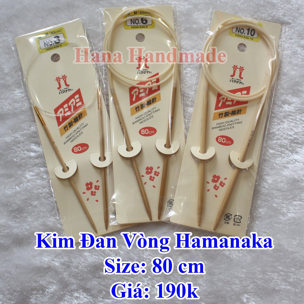 Kim đan vòng Hamanaka 40cm - 60cm - 80cm - 190k/ cây