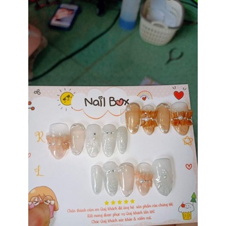 Nail box, móng up thiết kế tông thạch tiểu thư