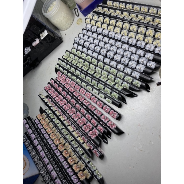 Hoa bột nail chân gắn móng giá rẻ